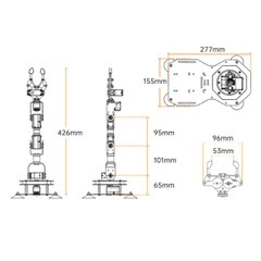 xArm 2.0: Hiwonder New Intelligent Robotic Arm Support Scratch & Python Assemble Programmable Robotic Kit (Bộ dụng cụ lắp rắp cánh tay robot lập trình Scratch và Python)