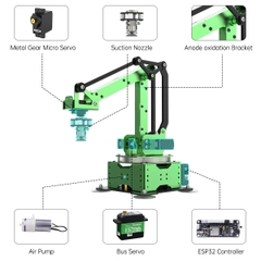 Hiwonder MaxArm - Cánh tay robot sử dụng mã nguồn mở ESP332 (Lập trình Python và Arduino)