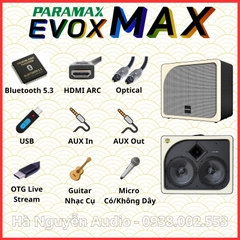 Loa Karaoke Xách Tay Paramax Evox Max