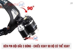 Đèn Pin Đội Đầu 3 Bóng T6