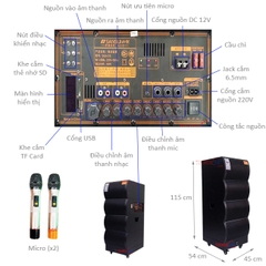 Loa Kéo Bass Đôi Công Suất Lớn Sansui SG5-215