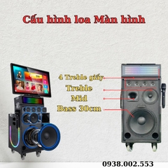 Loa kéo có màn hình cảm ứng JBA SK-8636