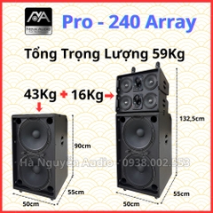 Loa Karaoke Kéo 4 Tấc Đôi NOVA Pro-240 Array
