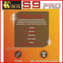 Loa Karaoke Xách Tay KCBox S9 PRO Mới Nhất 2025