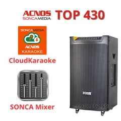 Loa Karaoke 4 Tấc Acnos TOP 430 Chính Hãng 2025