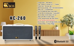 Loa Karaoke Xách Tay KCBox KC260 Chính Hãng