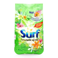 Bột giặt Surf hương nước xả vải ngát hương chanh túi 4,5 kg