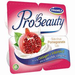 Sữa chua ăn Probeauty vị việt quất- 4 hộp 100g