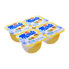 Váng sữa hương vani Zott Monte vỉ 4 hộp x 55g
