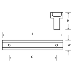 Tay nắm tủ GBH-1T