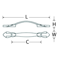 Tay nắm tủ KHA-56CF