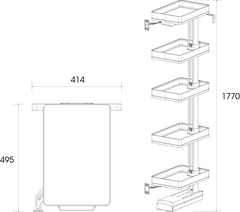 KỆ ĐỰNG TỦ ĐỒ KHÔ 5 TẦNG C1GK545