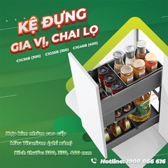 KỆ ĐỰNG GIA VỊ CHAI LỌ C1G30B, 35B, 40B
