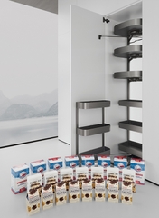 KỆ ĐỰNG TỦ ĐỒ KHÔ 6 TẦNG CÁNH MỞ, C1GK660