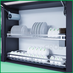 GIÁ BÁT CỐ ĐỊNH 3 TẦNG NAN DẸT SUS304