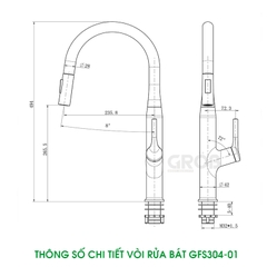 VÒI RÚT GFS304-01