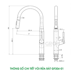 VÒI RỬA BÁT GF304-01