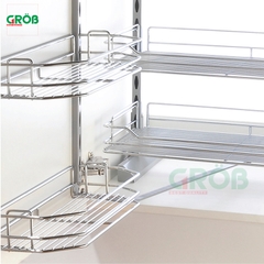 Tủ đồ khô 2 tầng inox sợi 304