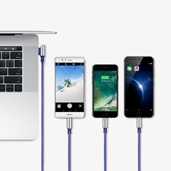 Cáp sạc đa năng 3 Đầu Hoco U17 dài 1.5m 2.4A