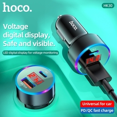 Cốc Sạc Xe Hơi Hoco HK30