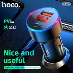 Cốc Sạc Xe Hơi Hoco HK30