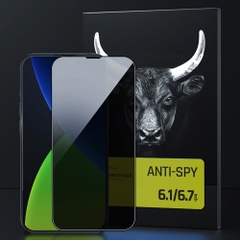 Cường lực chống nhìn trộm MiPow Kingbull Anti-Spy cho iPhone 12 Pro Max/13 Pro Max/14 Pro/Pro max