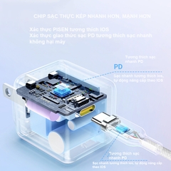Sạc Pisen Quick ice Crystal PD 30W (XY-C14)