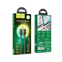 Cáp C to C PD 60W Hoco X14 bọc dù siêu bền
