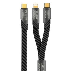 Cáp sạc 2 in 1 Wekome WDC-189 sạc nhanh 2 thiết bị cùng lúc.