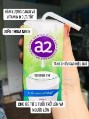 Sữa tươi Nguyên kem A2 hộp 200ml