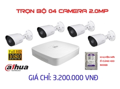 Bộ sản phẩm 04 Camera Analog 2.0MP