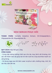 Kem Collagen Phục hồi, Giảm Nhăn Innoderm Cream Dưỡng Mày Môi Sau Phun Xăm