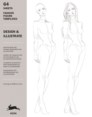 64 Sheets Fashion Figure Templates Design & Illustrate