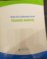 TESOL/ TESL Certification Course Training Manual