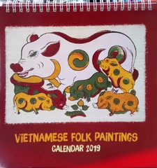 Vietnamese Folk Paintings Calendar 2019