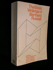 The Basic Writings of Bertrand Russell