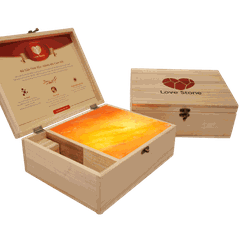 Hộp Đá Muối Massage Chân Love Stone Phiên Bản Standard (Mặt Đá Phẳng)