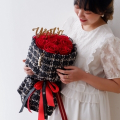 Bó hoa Luxury Tweed - Cherry