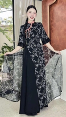 Áo Dài 4T Hải Hà AD2816 (áo lẻ)