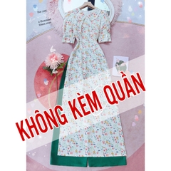 Áo Dài Xốp Cổ Sen AD9121 (áo lẻ)