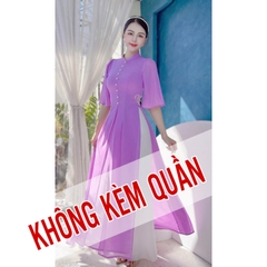 Áo Dài Eo Thêu Trái Tim 4T AD1355 (áo lẻ)