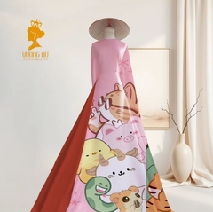 Vải Áo Dài Chân Tranh 2 mét V2000