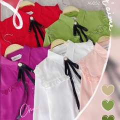 Áo Sơ Mi Tay Viền Đô Vuông A9252