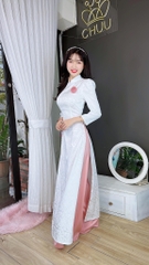 Áo Dài Gấm Tay Bồng AD8005 (áo lẻ)