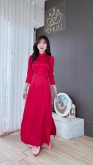 Áo Dài Gấm Tay Bồng AD8005 (áo lẻ)
