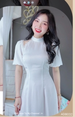 Áo Dài Pha Lưới Cổ Trụ AD8032 (áo lẻ)