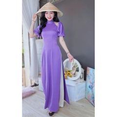 Áo Dài Pha Lưới Cổ Trụ AD8032 (áo lẻ)