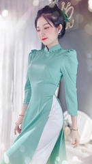 Áo Dài Lụa Ướt 3P Ngọc AD8006