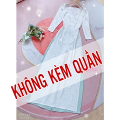 Áo Dài Cổ Pha Ren Vai AD8044 (áo lẻ)