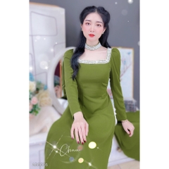 Áo Dài Ren Cổ Chooker AD8066 (áo lẻ)